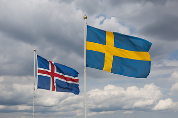 Image showing Flag waving in the wind.