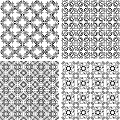 Image showing Decorative design elements. Patterns set. Vector art