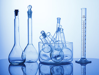 Image showing Lab assorted glassware equipment