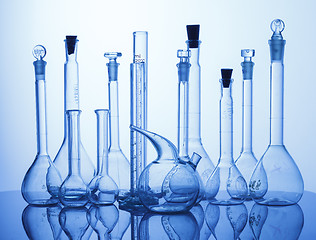 Image showing Lab assorted glassware equipment