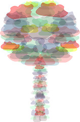 Image showing vector of abstract tree icon