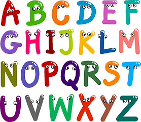 Image showing Funny Capital Letters Alphabet