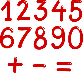 Image showing numbers from zero to nine