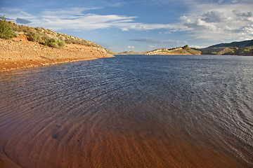 Image showing windy mountain lake