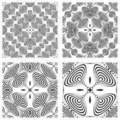 Image showing op art monochromatic patterns 3