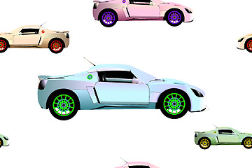 Image showing sport cars pattern