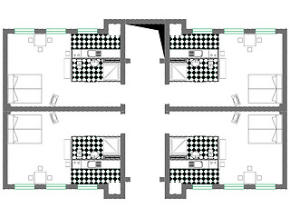 Image showing blue print vector