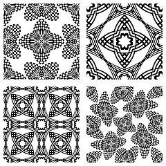 Image showing op art monochromatic patterns 2