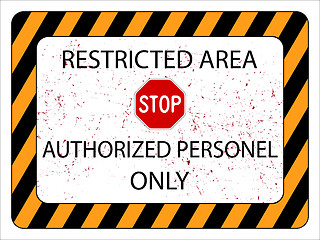 Image showing restricted area