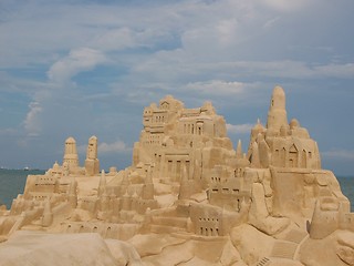 Image showing Grand Sand Castle @ Beach