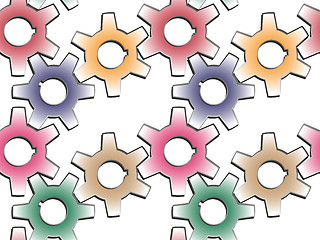 Image showing gear wheels pattern