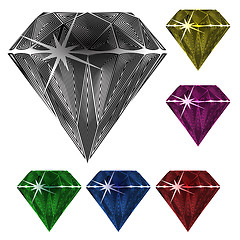 Image showing diamonds against white