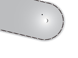 Image showing chain saw blade