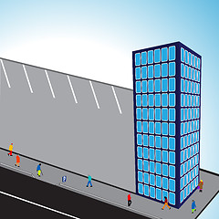 Image showing 3d flats building