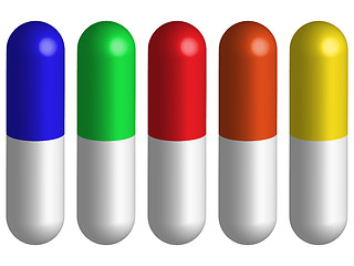 Image showing pills against white