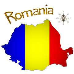 Image showing romanian map