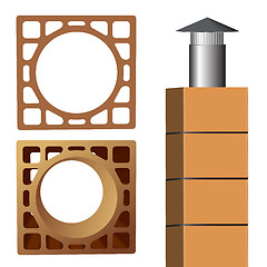 Image showing chimney brick