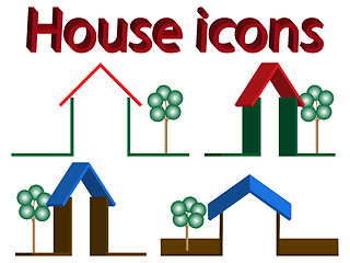 Image showing house icons