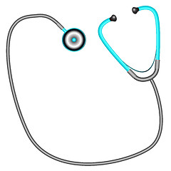 Image showing stethoscope against white