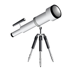 Image showing telescope on tripod