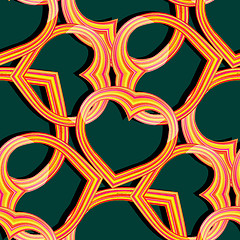 Image showing hearts seamless pattern