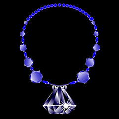 Image showing diamonds necklace