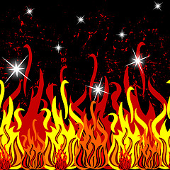 Image showing fire seamless pattern