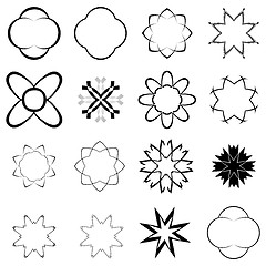 Image showing black elements for design