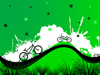 Image showing bicycles background