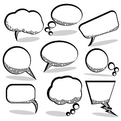 Image showing speech and thought bubbles