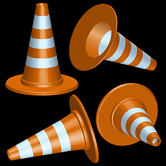 Image showing traffic cones