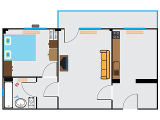 Image showing appartment sketch