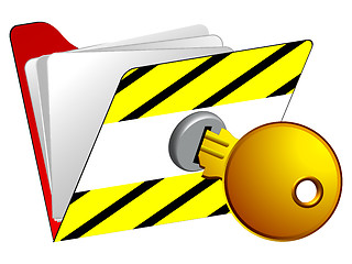 Image showing locked folder