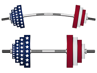 Image showing us flag weights