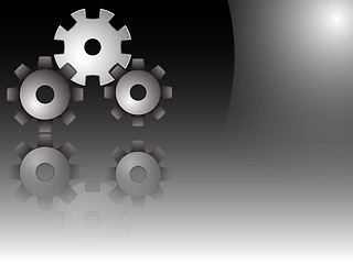 Image showing gears vector