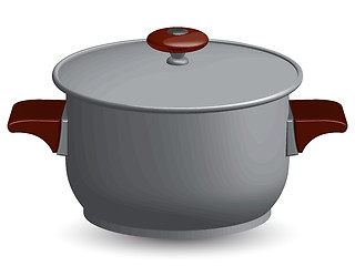 Image showing stainless steel pan