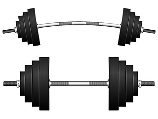 Image showing weights against white