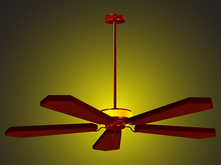 Image showing ceiling fan lamp