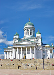 Image showing Cathedral on Senate Square in Helsinki 