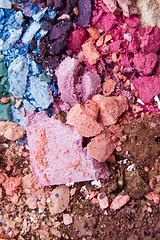 Image showing crushed eyeshadows