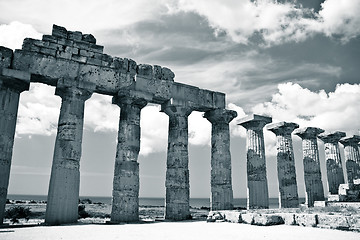 Image showing Greek temple in Selinunte