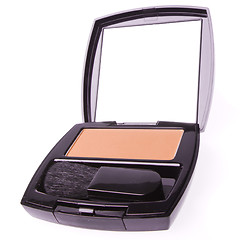 Image showing compact blush with brush