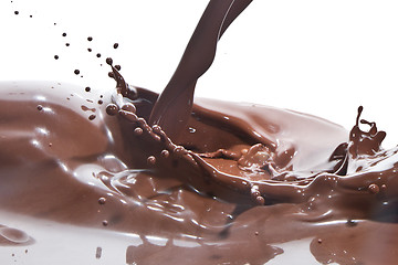 Image showing pouring chocolate