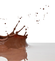 Image showing chocolate splash