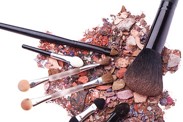 Image showing crushed eyeshadows