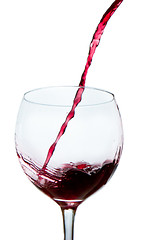 Image showing pouring red wine 