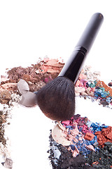 Image showing crushed eyeshadows