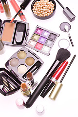 Image showing set of cosmetic makeup products