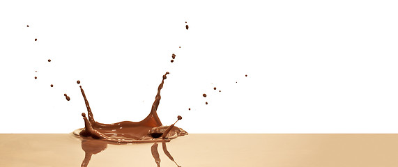 Image showing chocolate splash