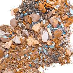 Image showing crushed eyeshadows